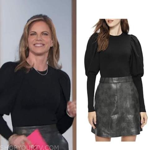 The Talk: February 2023 Natalie Morales's Black Sweater and Leather ...