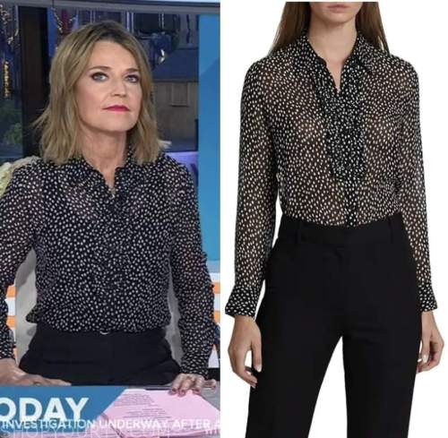 The Today Show: February 2023 Savannah Guthrie's Black and White Dot ...