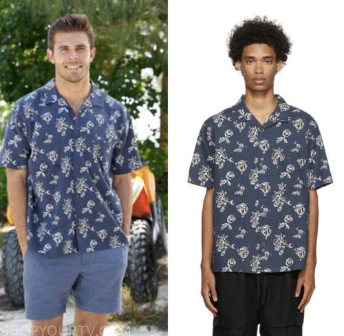 The Bachelor: Season 27 Episode 4 Zach Shallcross's Blue Floral Shirt ...