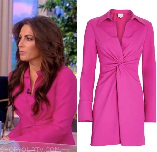 The View: February 2023 Alyssa Farah Griffin's Pink Twist Front Shirt ...