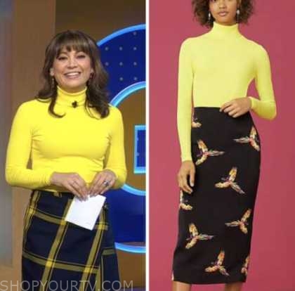 Good Morning America: February 2023 Ginger Zee's Yellow Turtleneck ...