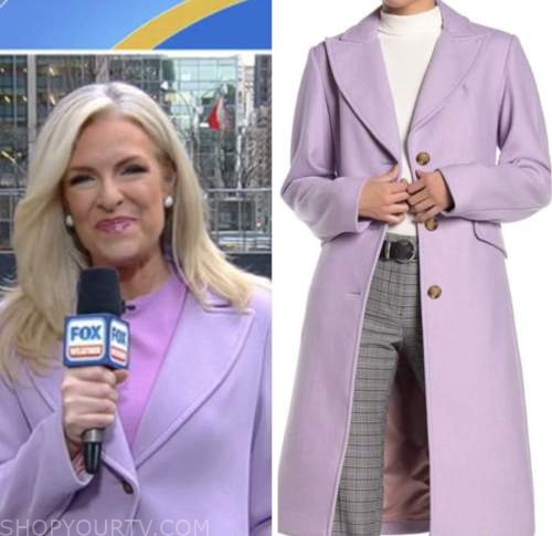 Fox and Friends: February 2023 Janice Dean's Lavender Purple Coat ...