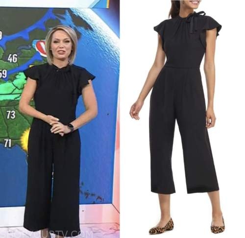 The Today Show: February 2023 Dylan Dreyer's Black Tie Neck Jumpsuit ...