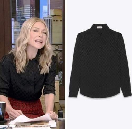 Live with Kelly and Ryan: February 2023 Kelly Ripa's Black Monogram ...