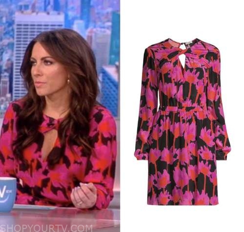 The View: February 2023 Alyssa Farah Griffin's Pink And Black Floral 