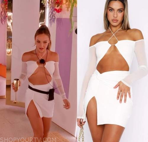 Love Island (UK): Season 9 Episode 15 Jessie's White Strappy Set