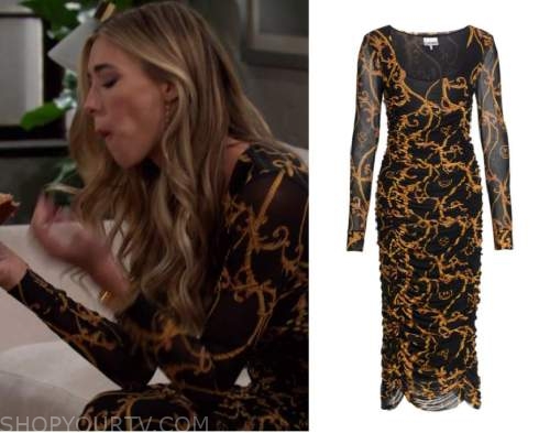 Days Of Our Lives: February 2023 Sloan's Black & Gold Print Baroque ...