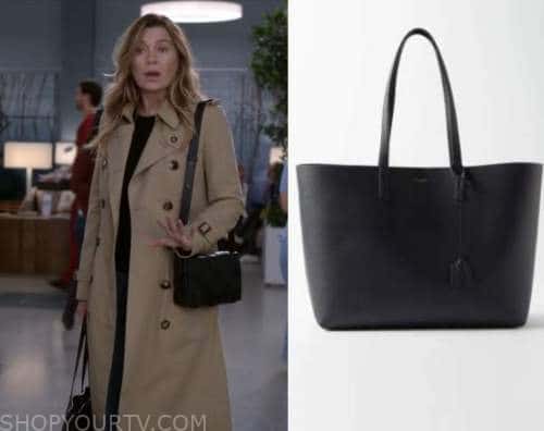 Greys Anatomy: Season 19 Episode 7 Meredith's Black Tote Bag | Shop Your TV