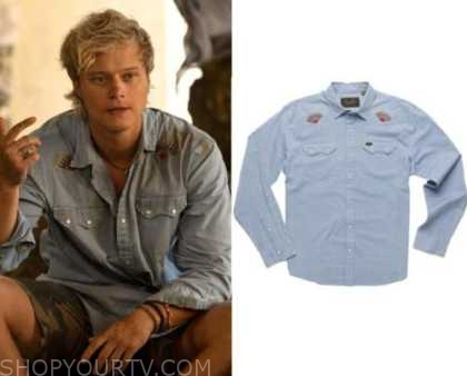 Outer Banks: Season 3 Episode 1/2/3 JJ's Denim Western Shirt