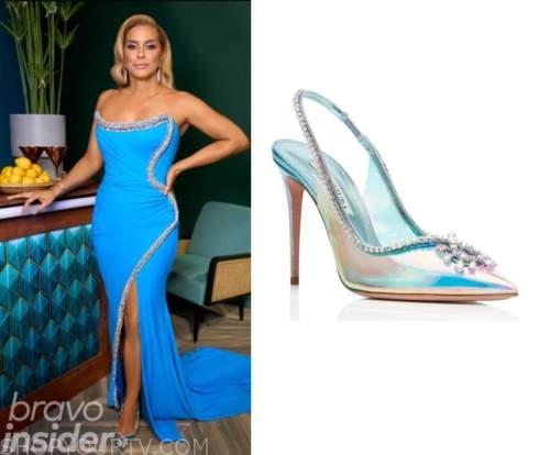 Real Housewives of Potomac: Season 7 Reunion Robyn's Blue Iridescent ...