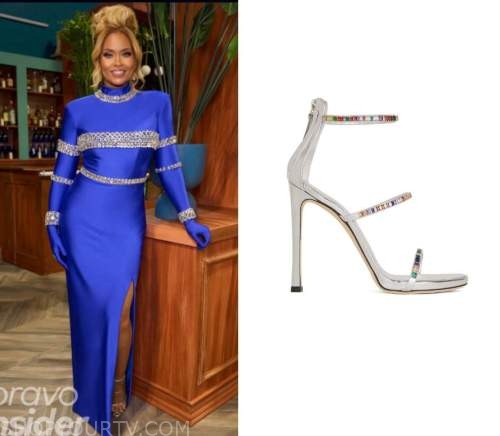 Real Housewives of Potomac: Season 7 Reunion Gizelle's Silver Strappy ...