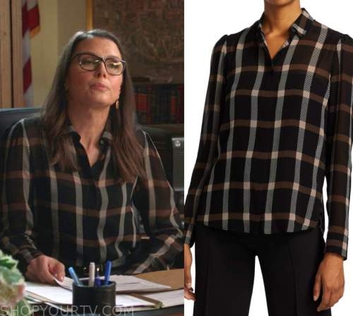 Blue Bloods: Season 13 Episode 13 Erin's Checked Shirt | Shop Your TV