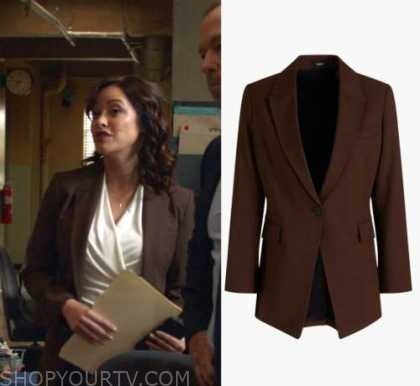 Blue Bloods: Season 13 Episode 13 Maria's Brown Blazer | Shop Your TV