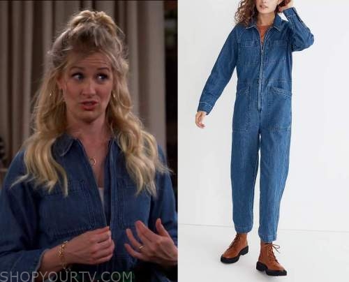 The Neighborhood: Season 5 Episode 12 Gemma's Denim Jumpsuit | Shop Your TV