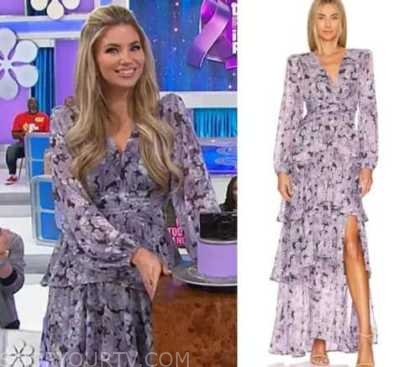 The Price Is Right: February 2023 Amber's Purple Floral Dress | Shop ...