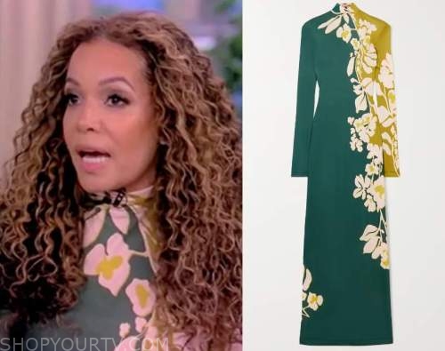 The View: February 2023 Sunny's Green Floral Dress | Shop Your TV