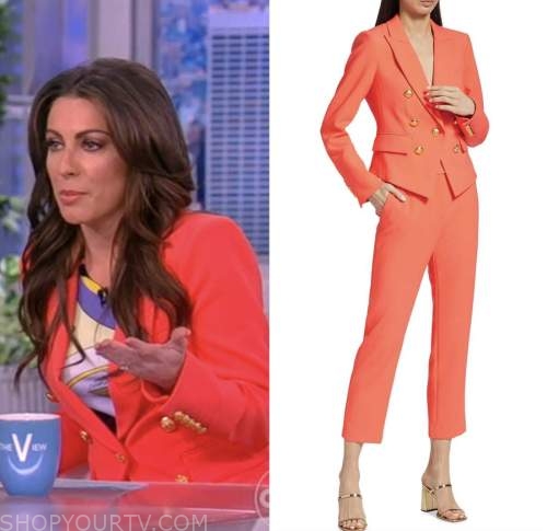 The View: March 2023 Alyssa Farah Griffin's Red Double Breasted Blazer ...