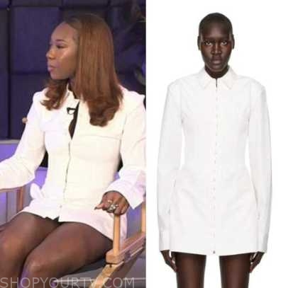 The Today Show: March 2023 Olamide Olowe's White Shirt Dress | Shop Your TV