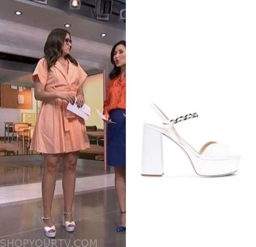 NBC News Daily: March 2023 Savannah Sellers's White Platform Sandals ...