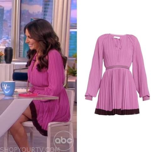 The View: November 2022 Alyssa Farah Griffin's Blue Pleated Dress ...