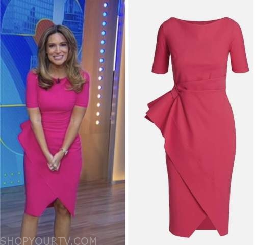 Good Morning America: March 2023 Rhiannon Ally's Pink Dress | Shop Your TV