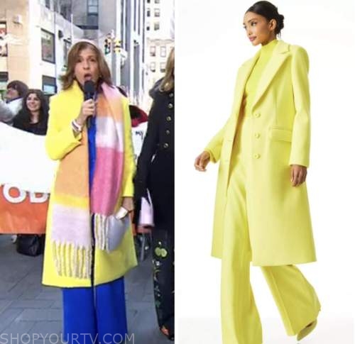 The Today Show: March 2023 Hoda Kotb's Yellow Coat | Shop Your TV