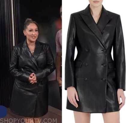 Theory leather blazer outlet dress