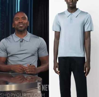 E! News: March 2023 Justin Sylvester's Blue Polo Shirt | Shop Your TV