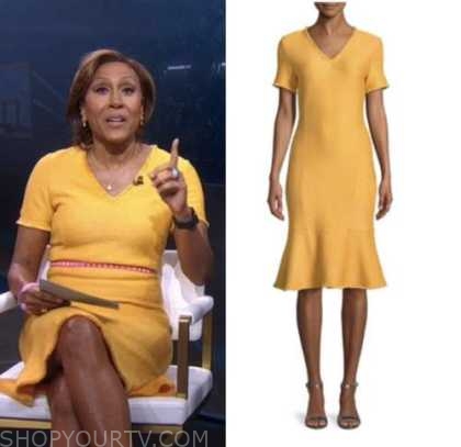 Good Morning America: March 2023 Robin Roberts's Orange Tweed Dress ...