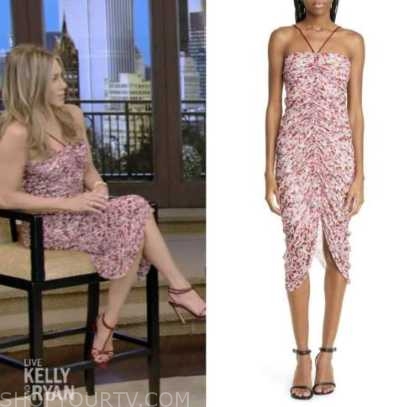 Jennifer Aniston Gets Colorful in Floral Bodycon Dress for Kelly Ripa – WWD