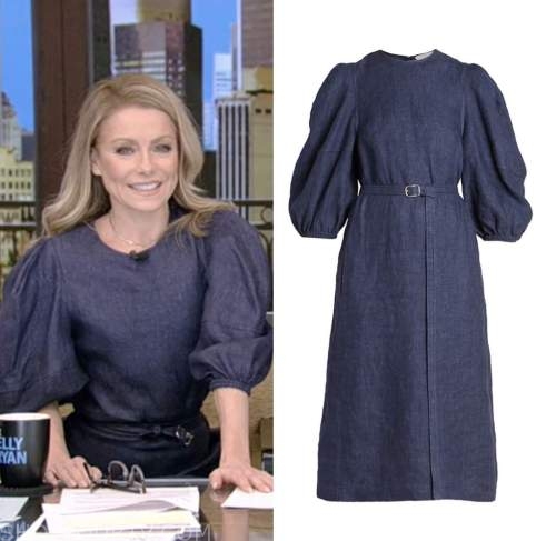 Live with Kelly and Ryan: March 2023 Kelly Ripa's Denim Puff Sleeve ...