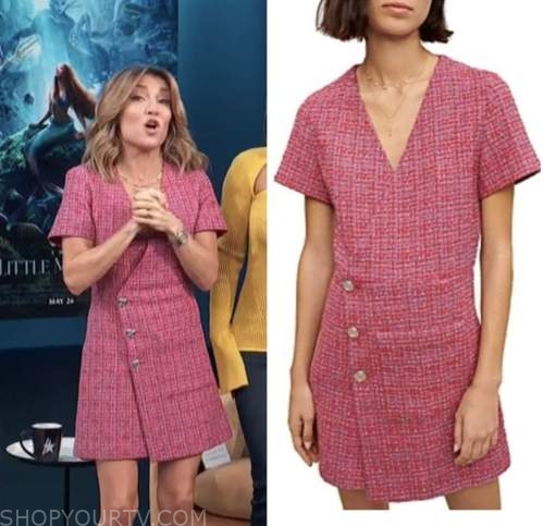 Access Daily: March 2023 Kit Hoover's Pink Tweed Dress | Shop Your TV