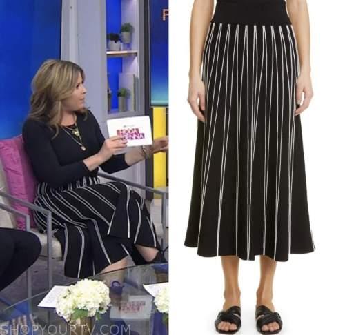 The Today Show: March 2023 Jenna Bush Hager's Black and White Striped ...