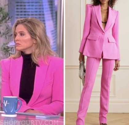 The View: March 2023 Sara Haines's Pink Blazer and Pant Suit | Shop Your TV