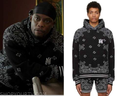 Givenchy Zip Hoodie Jacket worn by Cane Tejada (Woody McClain) as