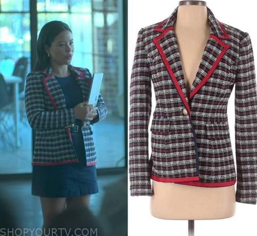 Good Trouble: Season 5 Episode 3 Mariana's Plaid Jacket | Shop Your TV