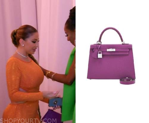 Hermes Kelly 25 Anemone Epsom Sellier Orchid Purple Shoulder Bag NEW at  1stDibs