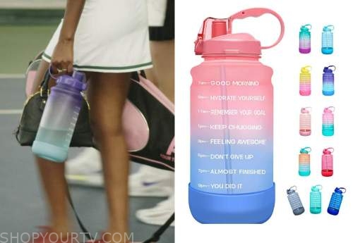 3-in-1 Water Bottle with Motivational Time Markers - Set of 3 - Blue Ombre, Shop Today. Get it Tomorrow!