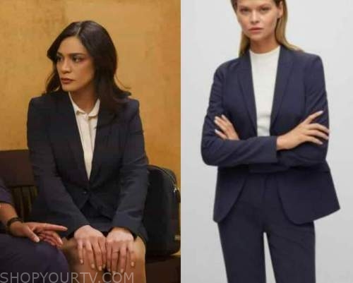 Law and Order: Season 22 Epsiode 16 Samantha's Navy Blazer | Shop Your TV