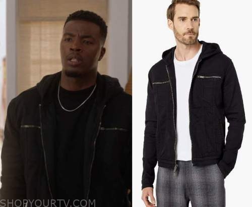 All American: Season 5 Episode 15 Spencer's Black Zip Pocket Jacket ...