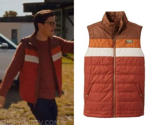 Hudson and Rex: Season 5 Episode 15 Jesse's Red Colorblock Vest | Shop ...