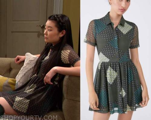 Days Of Our Lives: March 2023 Wendy's Green Mix Print Dress | Shop Your TV