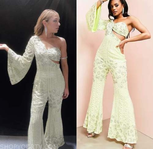 The Voice: Season 23 Alyssa Lazar's Yellow Sequin Dress/Jumpsuit