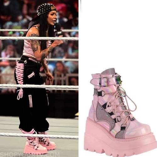 WWE NXT April 2023: Cora's Pink Platform Shoes