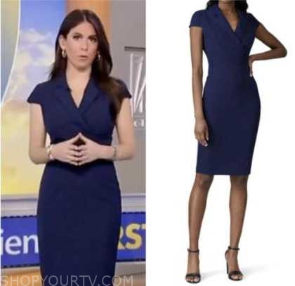 Fox and Friends: April 2023 Brooke Singman's Blue Blazer Sheath Dress ...