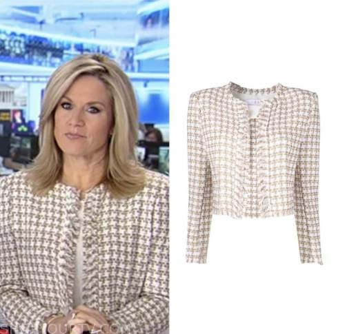 America's Newsroom: April 2023 Martha MacCallum's Beige Check Tweed ...