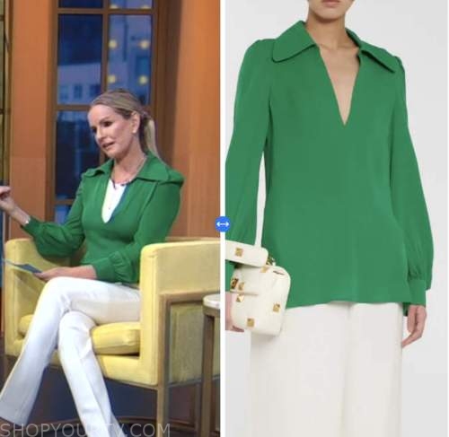 Good Morning America: April 2023 Dr. Jennifer Ashton's Green Blouse ...