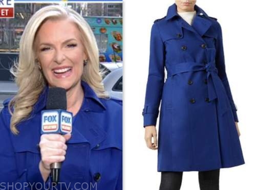 Fox and Friends: April 2023 Janice Dean's Blue Trench Coat | Shop Your TV