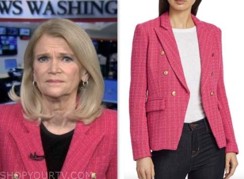 Good Morning America: April 2023 Martha Raddatz's Pink Tweed Double ...