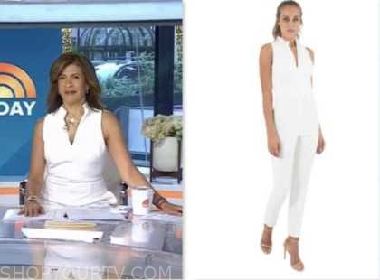 The Today Show: April 2023 Hoda Kotb's White Ruffle Stand Collar ...